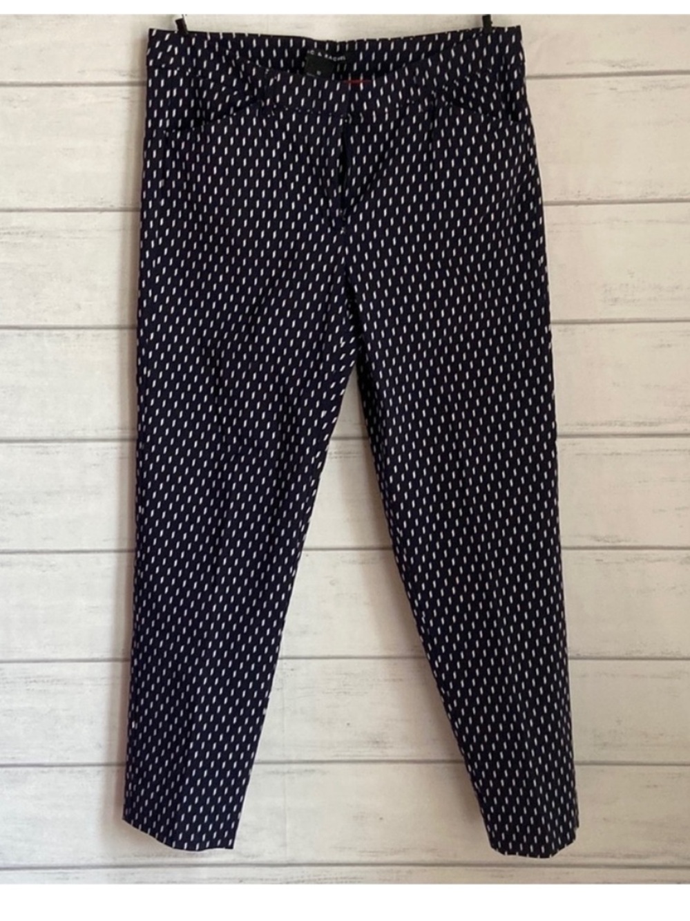Zac & Rachel navy blue /white print pants